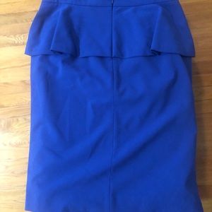 Vince Camuto Cobalt Peplum Pencil Skirt Size 6
